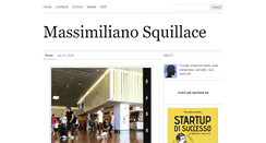 Desktop Screenshot of massimilianosquillace.com