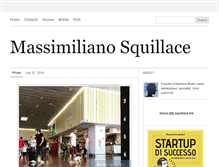 Tablet Screenshot of massimilianosquillace.com